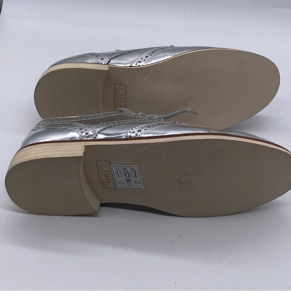 NWB Polo RL Big Kids Wing Tip Oxford size 3.5